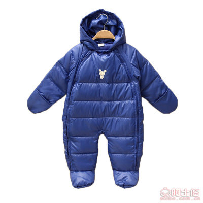 【咕咕屋秋冬熱銷新款嬰兒服裝兒童保暖羽絨哈衣加厚連體衣爬服寶寶連身衣20141001】平度市三金針織品加工廠 - 產(chǎn)品庫(kù)